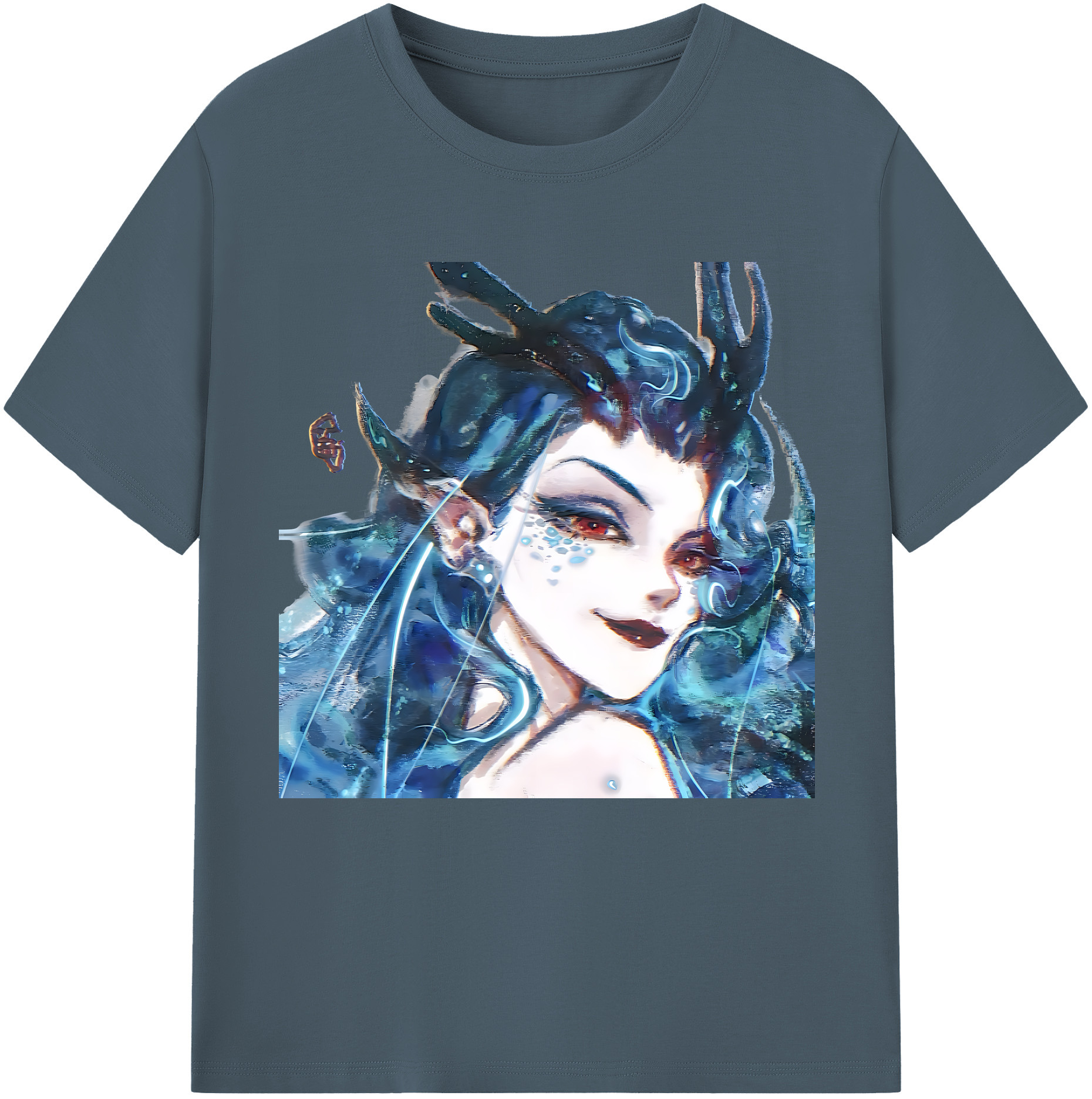 （画像用） Ne Zha 2 ナタ 魔童の大暴れ 綿100％半袖Tシャツ（フロントプリント）
